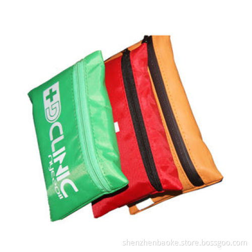Outdoor safe PU first-aid bag with customized logos and emergency medical items